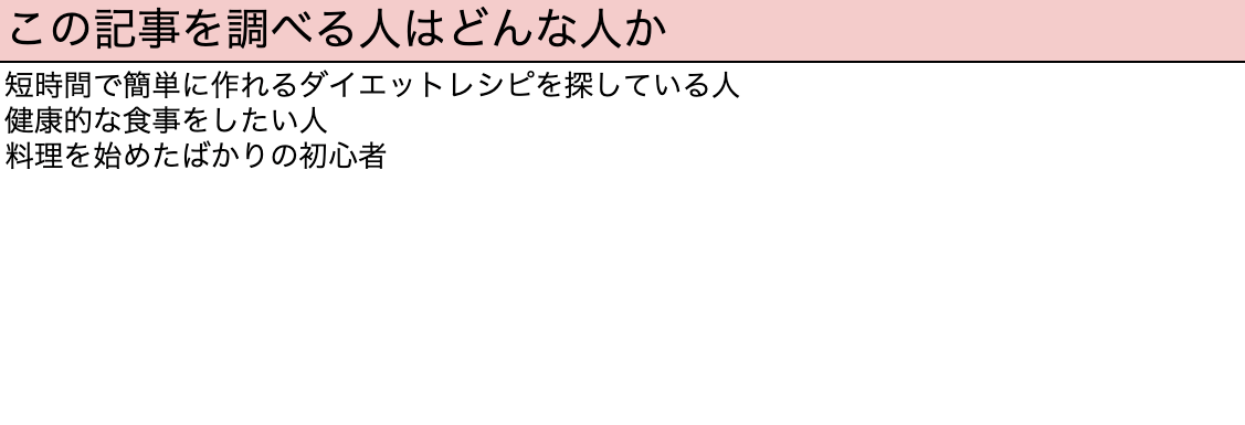 ターゲット設定の方法